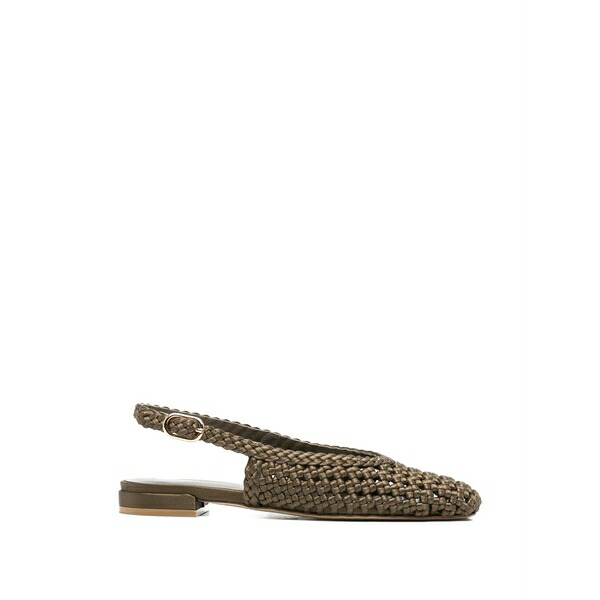 スチュアート ワイツマン レディース パンプス シューズ Woven slingback pumps Green