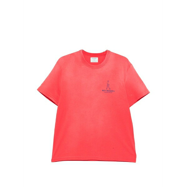 ロイロジャース メンズ Tシャツ トップス Logo-print t-shirt Red|asty