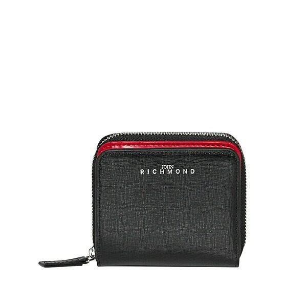 ジョン バージニアの州都 レディース 紙入れ 付属品 Zip wallet Black