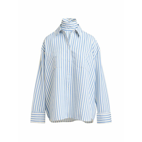エッセンシャルアントワープ レディース プルオーバー トップス Janna striped rhinestone-embellished shirt White