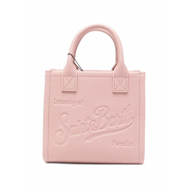 エムシーツーセイントバース レディース トートバッグ バッグ Vanity logo-debossed tote bag Pink｜asty