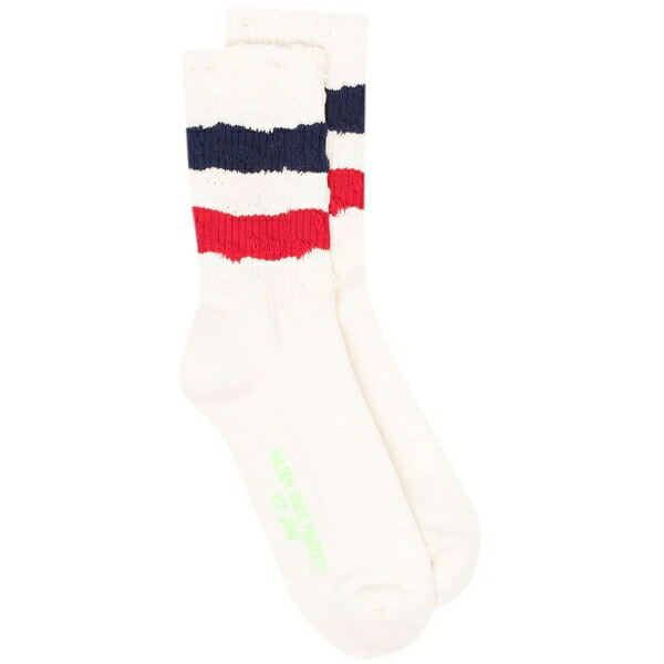 ゴールデングース メンズ ソックス アンダー御召しもの Stripe trim socks White
