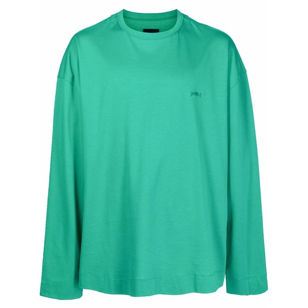 ジュン・ジー メンズ パーカー・スウェットシャツ アウター Logo-patch sweatshirt Green