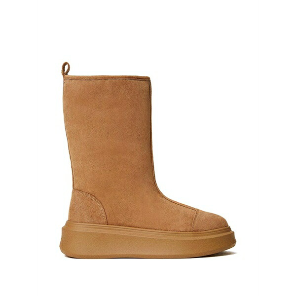 ツイン書き割り レディース ブーツ シューズ Lined platform boots Neutrals