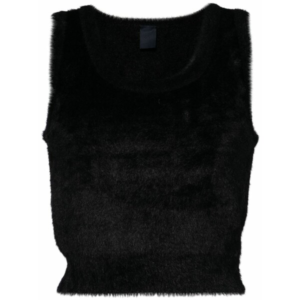 ジュン・ジー レディース カットソー トップス Fleece vest Black｜asty
