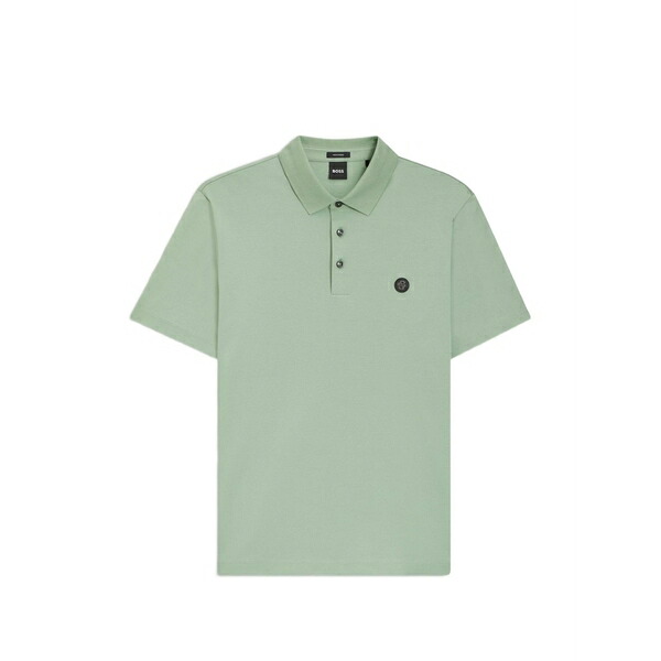 元締め メンズ スポーツシャツ トップス Logo-detail polo shirt Green