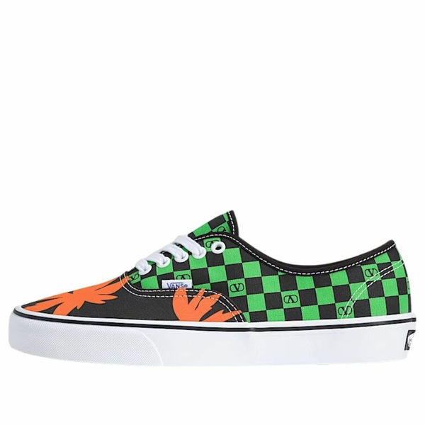 Vans バンズ メンズ スニーカー  【Vans x Valentino Garavani Authentic Checkerboard Tropical Leaves VN000Z9AN5B】  サイズ US_9.5(27.5cm)