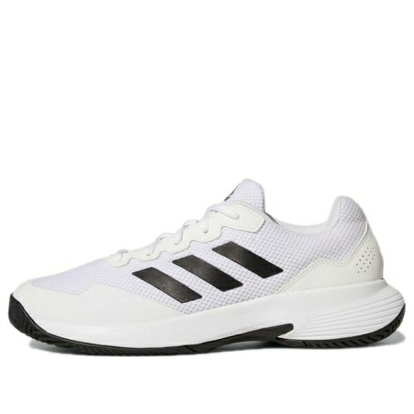 adidas アディダス メンズ スニーカー  【adidas Gamecourt 2.0 Tennis Shoes \u0027White / Black\u0027 GW2991】  大いさ US_10(28.0珊) メンズ靴-スニーカー-靴