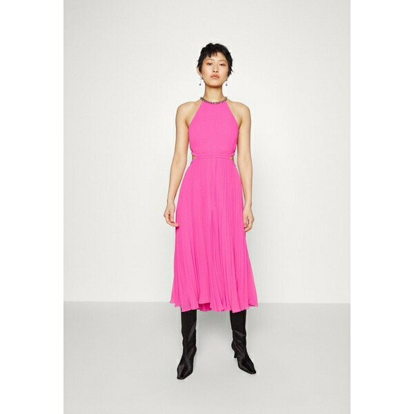 マイケルコース レディース ワンピース dress PLEATED トップス cerise CUTOUT Cocktail Party dress  スーツ・セットアップ