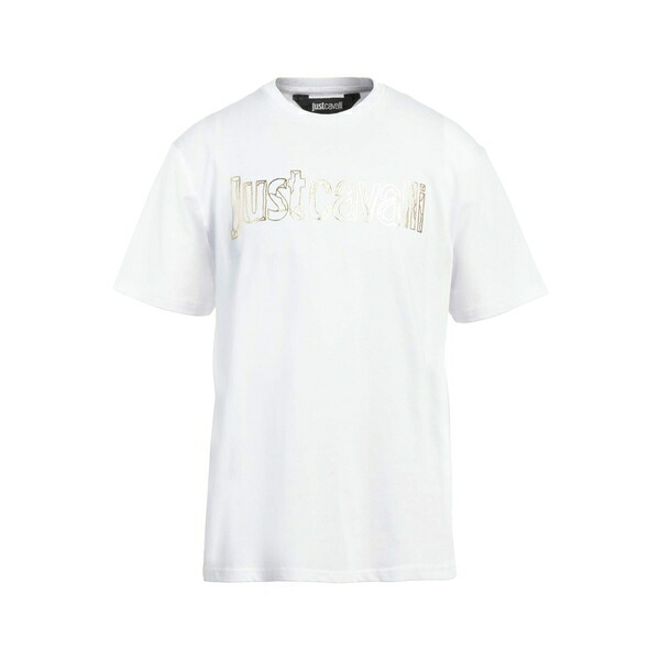 【送料無料】 ロベルトカヴァリ メンズ Tシャツ トップス T-shirts White