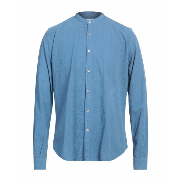 【送料無料】 ブルックスフィールド メンズ シャツ トップス Shirts Blue