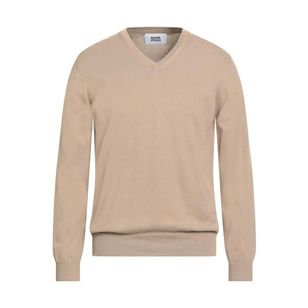 【貨物輸送無料】 アルファス テューディオ メンズ 編み物\u0026スウェーター アウター Sweaters Beige