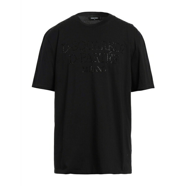 【送料無料】 ディースクエアード メンズ Tシャツ トップス T-shirts Black
