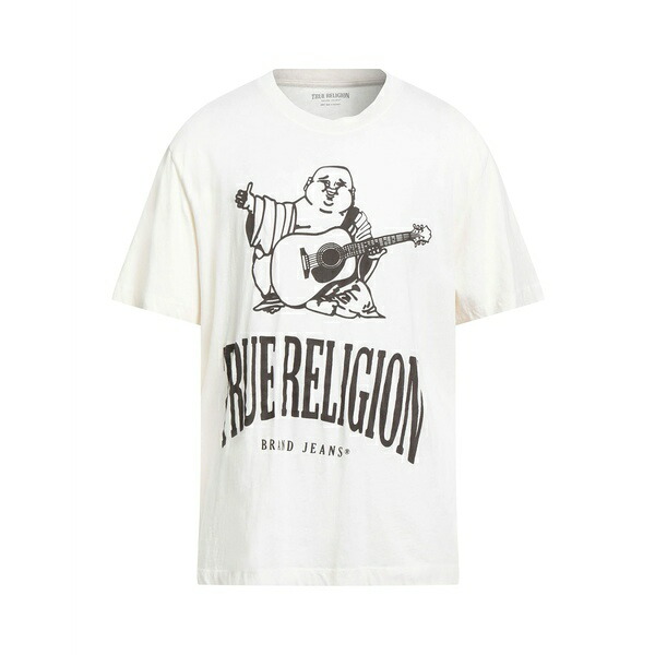 【送料無料】 トゥルーレリジョン メンズ Tシャツ トップス T-shirts White