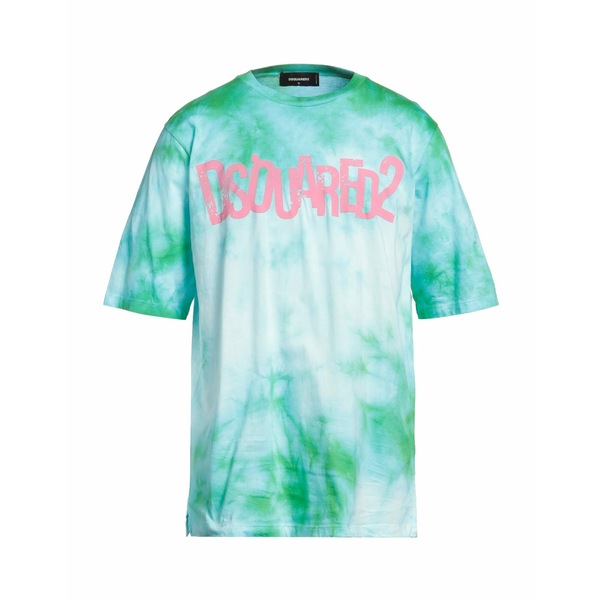 【送料無料】 ディースクエアード メンズ Tシャツ トップス T-shirts Green