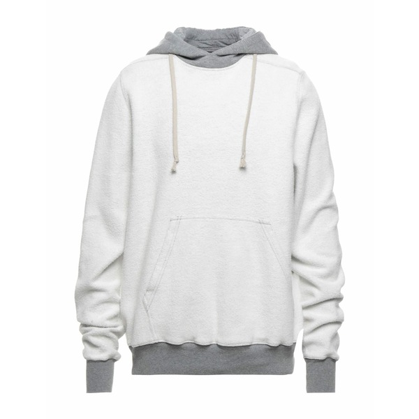 【送料無料】 リックオウエンス メンズ パーカー・スウェットシャツ アウター Sweatshirts White