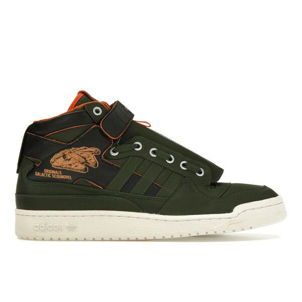 adidas アディダス メンズ スニーカー  【adidas Forum Mid Star Wars Han Solo】  大きさ US_8.5(26.5糎) Green/Orange/Black