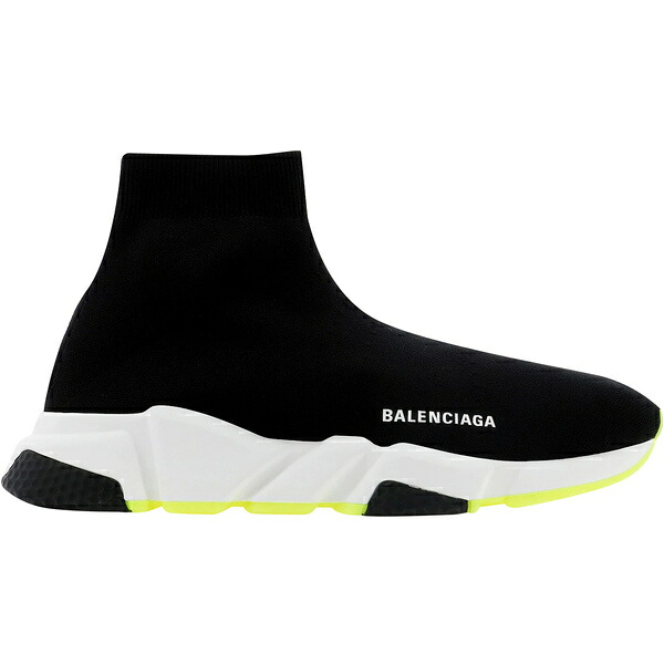 Balenciaga バレンシアガ メンズ スニーカー  【Balenciaga Speed Fluo Yellow Sole】  サイズ US_7(25.0cm) Black/Fluo Yellow
