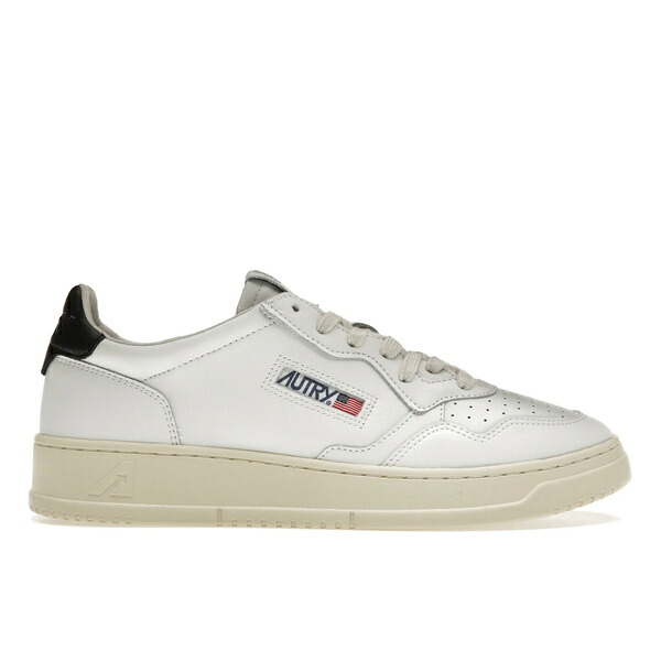 Autry オートリー メンズ スニーカー  【Autry Medalist Leather Low White Black】  大きさ EU_39(24.0糎) White/Black