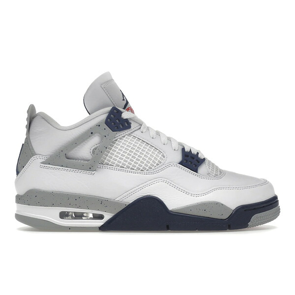 Jordan ジョーダン メンズ スニーカー  【Jordan 4 Retro Midnight Navy】  大いさ US_10.5(28.5糎) White/Midnight Navy/Light Smoke Grey-Fire Red スニーカー-メンズ靴-靴
