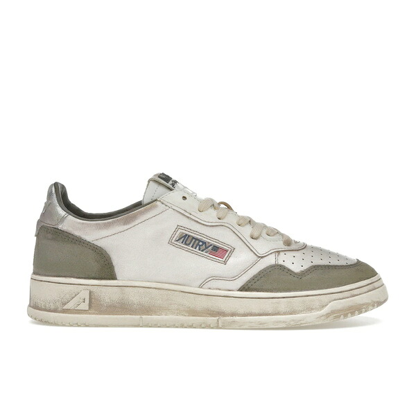 Autry オートリー メンズ スニーカー  【Autry Medalist Low Super Vintage White Silver Lizard】  サイズ EU_44(29.0cm) White/Silver/Lizard