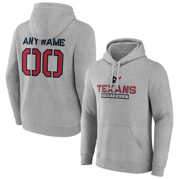 アンティグア メンズ パーカー・スウェットシャツ Neckline アウター Sweatshirt Crossover Reward Houston Texans Antigua Pullover Heathered Gray トップス | ganarel.net