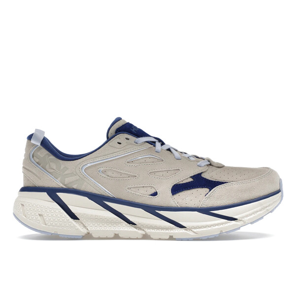 Hoka One One ホカオネオネ メンズ スニーカー  【Hoka One One Clifton L Suede Oat Milk Bellwether Blue】  大いさ US_6(24.0糎) Oat Milk/Bellwether Blue