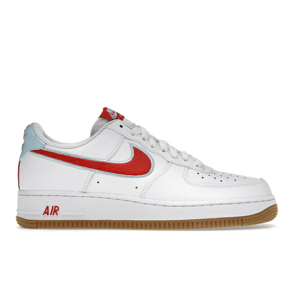 Nike ナイキ メンズ スニーカー  【Nike Air Force 1 Low White Chile Red Glacier Ice】  大いさ US_8(26.0糎) White/Chile Red-Glacier Ice