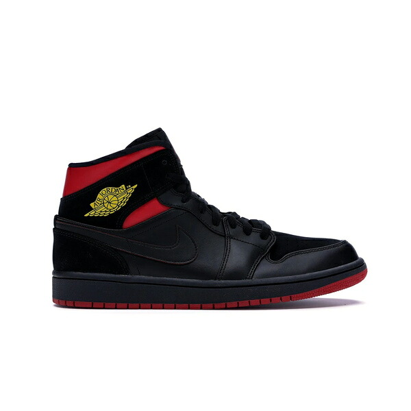 Jordan ジョーダン メンズ スニーカー  【Jordan 1 Mid Last Shot】  大いさ US_M_13 Black/Tour Yellow-Gym Red
