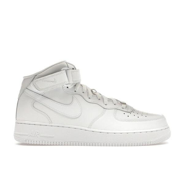 Nike ナイキ メンズ スニーカー  【Nike Air Force 1 Mid \u002707 White】  大いさ US_6.5(24.5糎) White/White