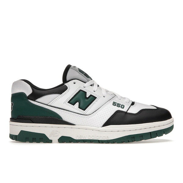 New Balance ニュー平衡にする メンズ スニーカー  【New Balance 550 White Green Black】  大いさ US_7.5(25.5糎) White/Green