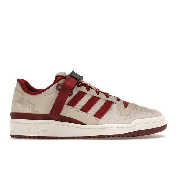 adidas アディダス メンズ スニーカー  【adidas Forum Low Lunar New Year】  大いさ US_9(27.0糎) Chalk White/Core Burgundy/Altered Amber