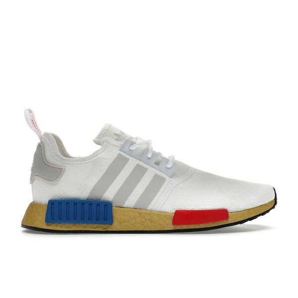 adidas アディダス メンズ スニーカー  【adidas NMD R1 OG White Gold】  大いさ US_12.5(30.5糎) Cloud White/Lush Red/Lush Blue