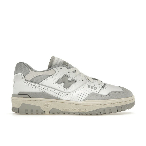 New Balance ニュー平衡にする メンズ スニーカー  【New Balance 550 White Rain Cloud】  大きさ US_6(24.0珊) White/Rain Cloud/Grey