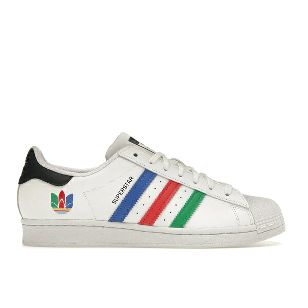 adidas アディダス メンズ スニーカー  【adidas Superstar Colorful Trefoil】  大きさ US_9.5(27.5糎) Footwear White/Core Black/Red-Green-Blue