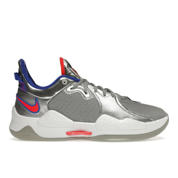 Nike ナイキ メンズ スニーカー  【Nike PG 5 Clippers Metallic Silver】  大きさ US_5.5(23.5珊) Metallic Silver/Hyper Royal/Laser Crimson