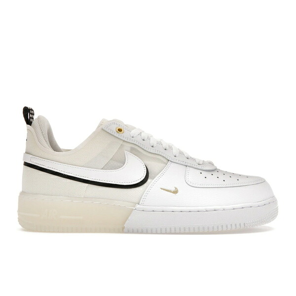 Nike ナイキ メンズ スニーカー  【Nike Air Force 1 React 40th Anniversary Sail Gold (2022)】  大きさ US_9.5(27.5珊) White/Sail/Black/White