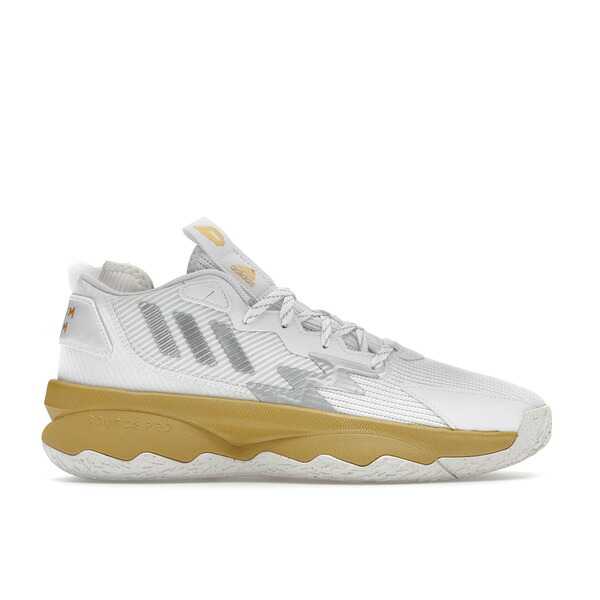 adidas アディダス メンズ スニーカー  【adidas Dame 8 Laheem The Dream】  大きさ US_12(30.0糎) White/Gold/Silver