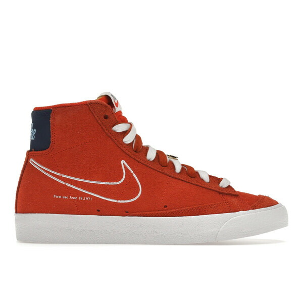 Nike ナイキ メンズ スニーカー  【Nike Blazer Mid 77 First Use Orange】  大いさ US_8(26.0糎) Orange/White/Deep Royal Blue