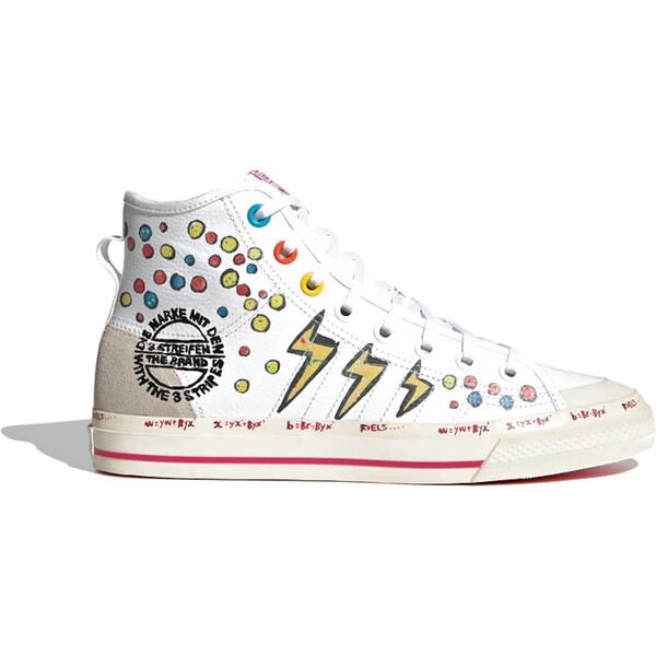 adidas アディダス メンズ スニーカー  【adidas Nizza Hi Disney】  大きさ US_7.5(25.5珊) Cloud White/Cloud White/Wonder Glow