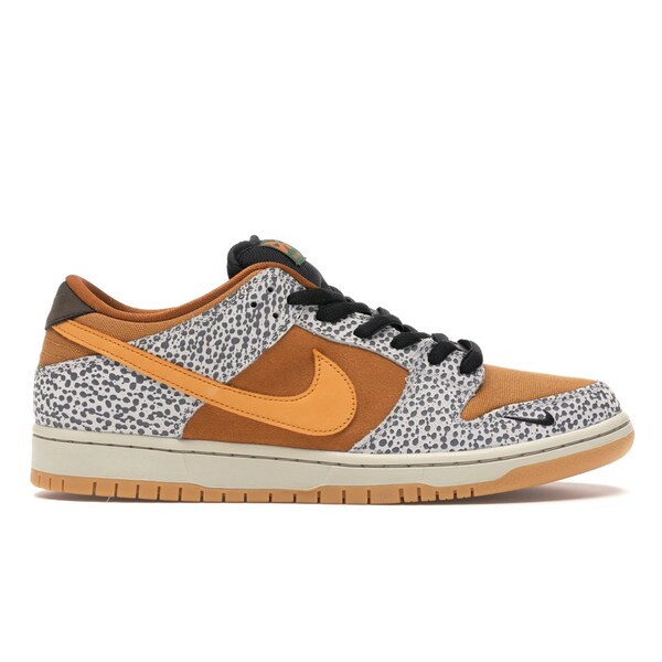 Nike ナイキ メンズ スニーカー  【Nike SB Dunk Low Safari】  大いさ US_5.5(23.5糎) Black/Orange-Cement Grey-Outdoor green