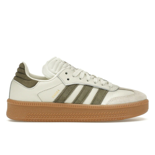adidas アディダス メンズ スニーカー  【adidas Samba XLG Ivory Olive Strata】  大いさ US_5.5(23.5糎) Ivory/Olive Strata/Gum