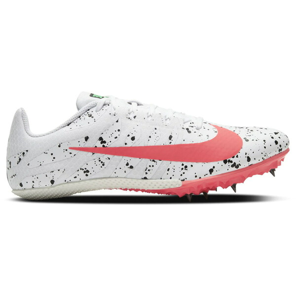 Nike ナイキ メンズ スニーカー  【Nike Zoom Rival S 9 Paint Splatter White Crimson Jade】  大いさ US_8.5(26.5糎) White/Hyper Jade/Black/Flash Crimson