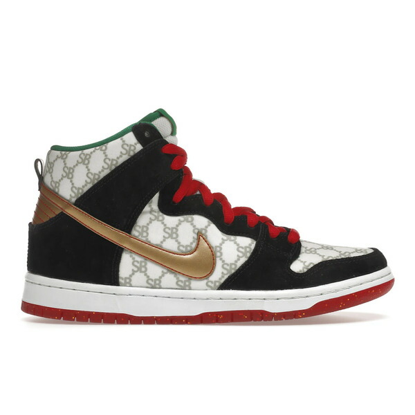 Nike ナイキ メンズ スニーカー  【Nike SB Dunk High Black Sheep Paid インチ Full】  大いさ US_9(27.0糎) White/Metallic Gold-Black