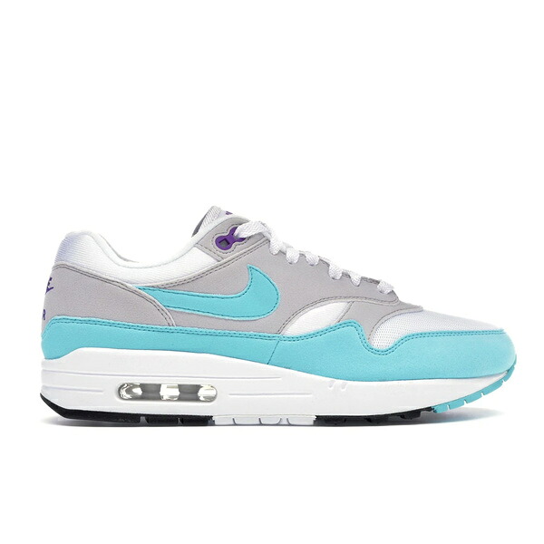 Nike ナイキ メンズ スニーカー  【Nike Air Max 1 Anniversary Aqua】  大いさ US_6.5(24.5糎) White/Aqua-Neutral Grey-Black