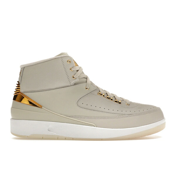 Jordan ジョーダン メンズ スニーカー  【Jordan 2 Retro Quai 54】  大いさ US_9(27.0糎) Light Bone/White-Metallic Gold