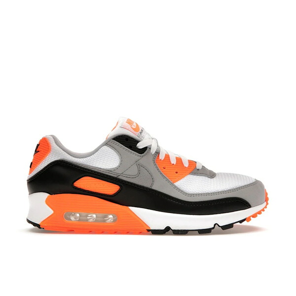 Nike ナイキ メンズ スニーカー  【Nike Air Max 90 Recraft Total Orange】  大きさ US_7(25.0珊) White/Black-Total Orange-Light Smoke Grey