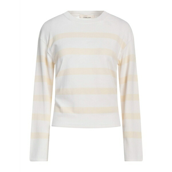 【送料無料】 リビアナコンティ レディース ニット&セーター アウター Sweaters White