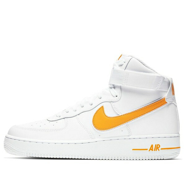 Nike ナイキ メンズ スニーカー 空軍 【Nike Air Force 1 High \u002707 \u0027White University Gold\u0027 AT4141-101】  大きさ US_10(28.0糎)