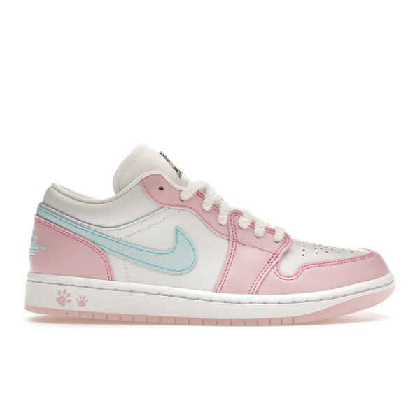 Jordan ジョーダン レディース スニーカー 【Jordan 1 Low SE Paw Print Pink Foam (Women's)】 サイズ US_6.5(23.5cm) White/White/Pink Foam/Glacier Blue｜asty